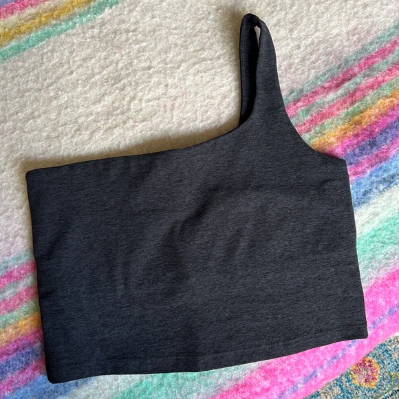 Beyond Yoga Tops - Beyond Yoga Black One-Shoulder Top